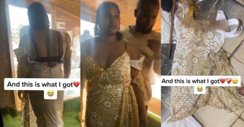 “Which Kind Wedding Gown Be This?” Bride-to-Be Break Down In Tears after Wearing Dress at Tailor’s Shop, Video Trends