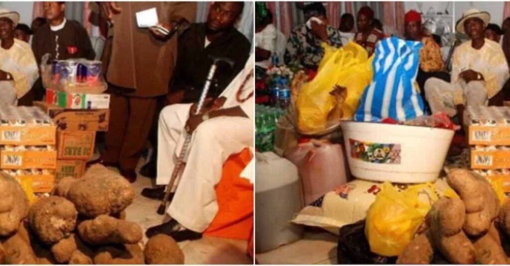 “One Tuber Broke”: Nigerian Family Turns down Man’s 400 Big Yams for Daughter’s Bride Price, Gives Reason