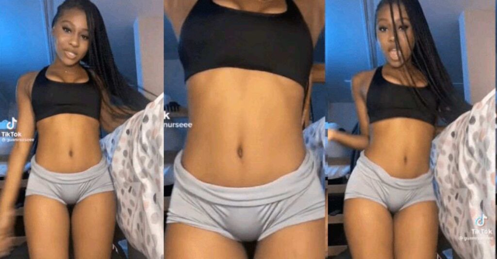 Beautiful Woman Stirs TikTok users After Video Showing Her Puffed kpekus Was Shared Online (Video)