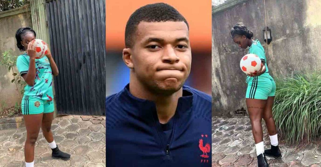 Pretty Nigerian Woman Breaks the Internet, Reveals Plan To Be Next Mbappe