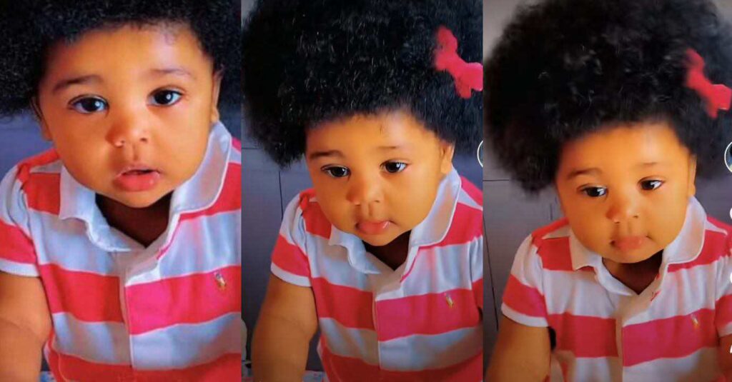 “Just Like Sunshine”: Very Beautiful Baby Blessed With Thick Natural Hair Goes Viral, Video Emerges