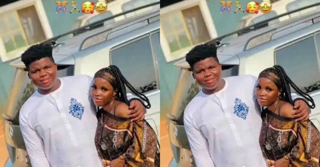 “Something is not well with this our generation ” – Little Young man stirs reactions as he pays bride price of his 12years old girlfriend (Video)