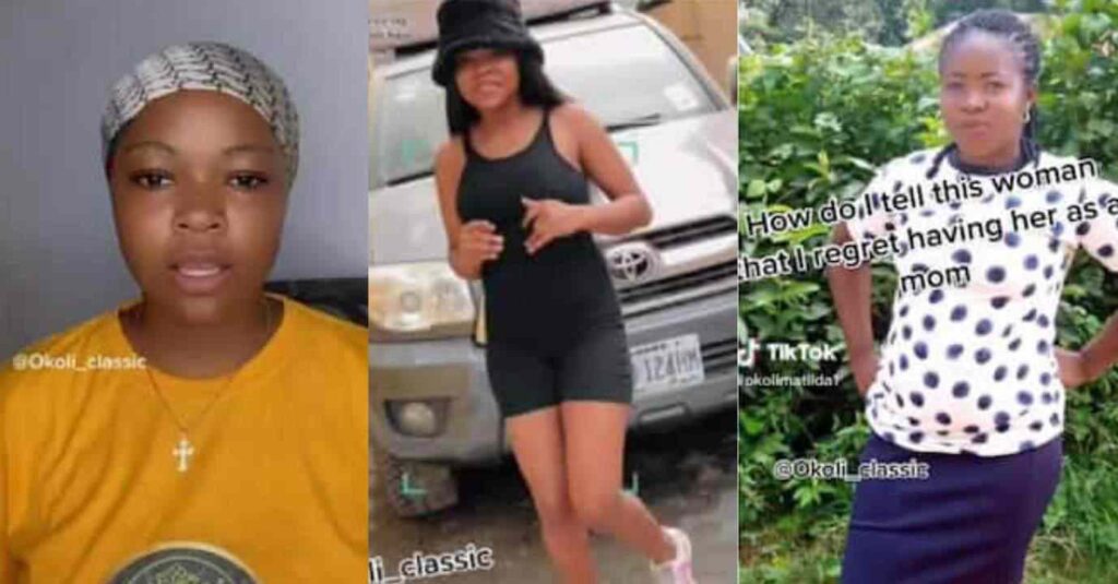 "I Regret Having A Mother Like You": Nigerian Lady Says As He Posts Picture of Her Mum Online.