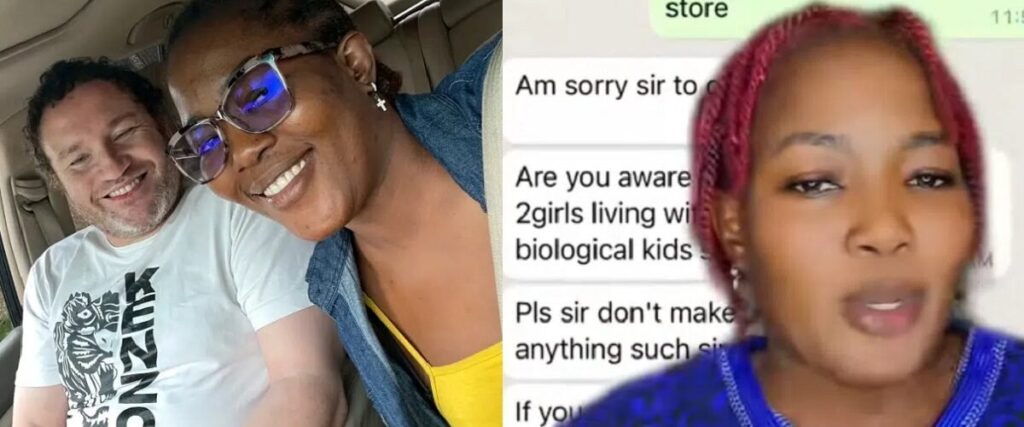 “See wetin bestie send to my husband” – Woman leaks messages her female best friend sent to her oyinbo husband