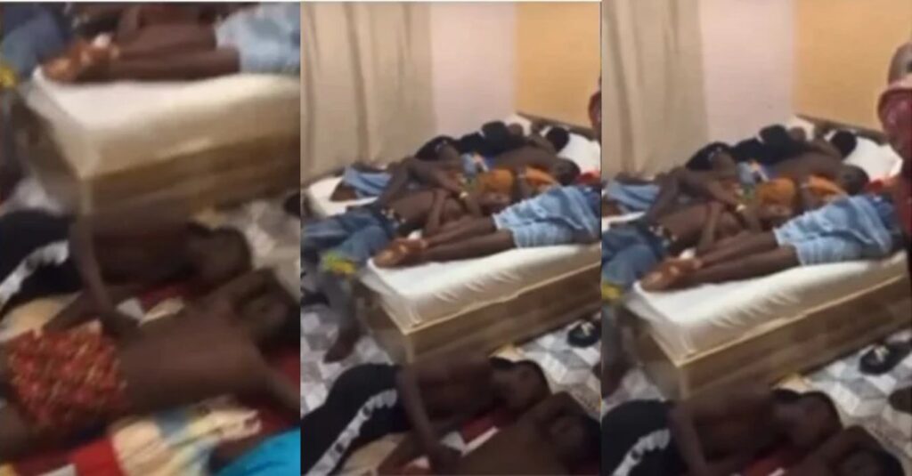 "See There Life For Outside"– Man Exposes Video Of ‘Lekki Big Boys’ All Sleeping In One Hotel Room (Video)