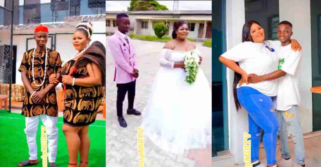 "Where Una Dey See All This Love"– Nigerian Man And His Plus-Sized Bride Set Internet Abuzz (Photos/Video)