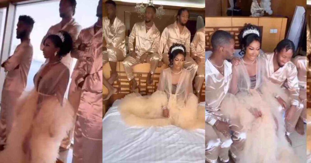 Four Brothers Serve As Only Sister’s Bridesmaids At Her Bridal Shower (Video)