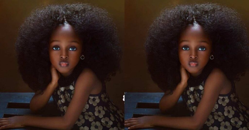 "Real Definition of Beauty, Black and Shine"– Meet Nigerian Girl Who Dubbed As The ‘Most Beautiful In The World’ At 5