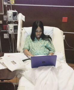 Meet The 19-year-old pregnant Lady who wrote her final year exam in labour room and graduates from U.S university with first-class