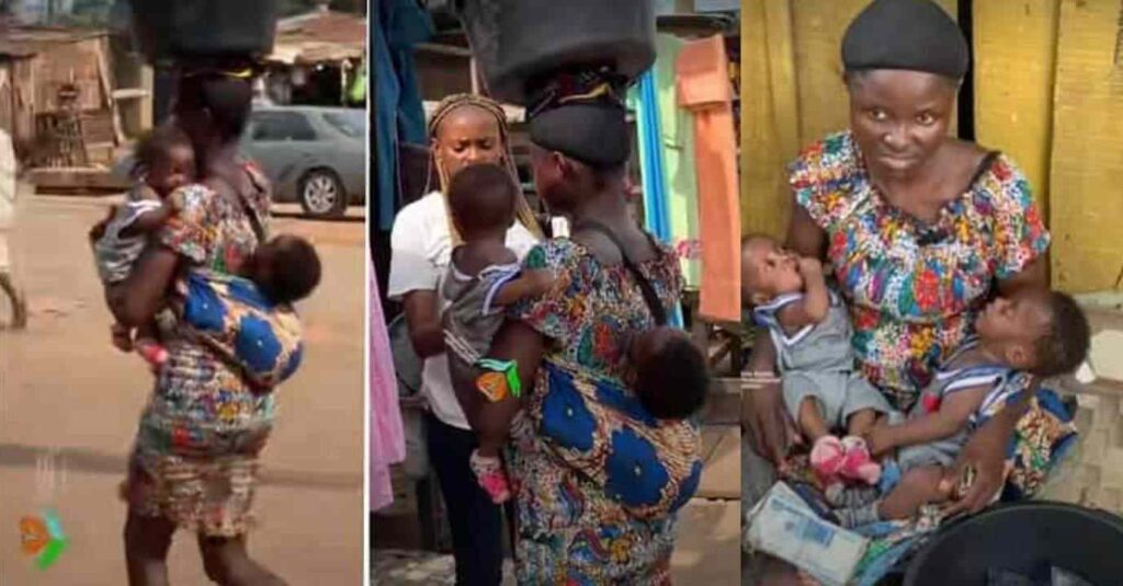 “Some Men Do Not Have Human Feeling and Conscience”: A Woman Saw Hawking Pure Water with Twin Babies, Says Dad Abandoned Them