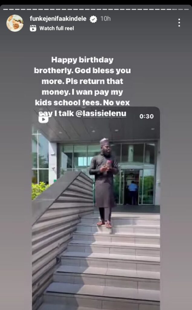 “Why are you this wicked, please return that money” Funke Akindele calls out Lasisi Elenu on his birthday