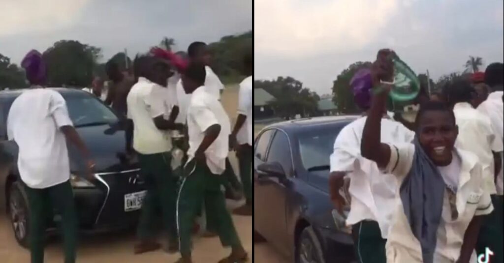 "Fear Who No Fear Them"– Netizens react as secondary school student buys Lexus car (Video)