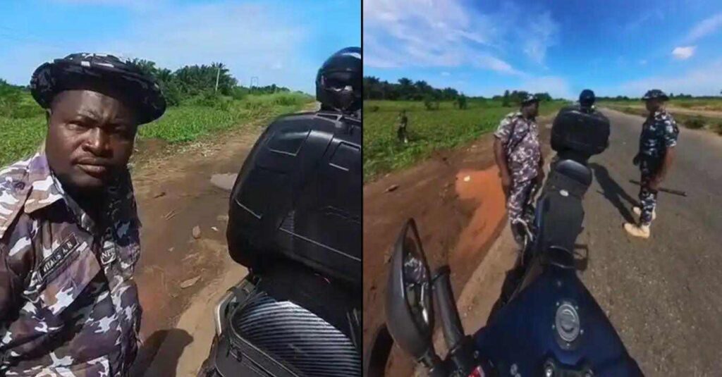 “Please do us a favour, delete it” — Police officer begs biker politely after spotting security camera (Video)