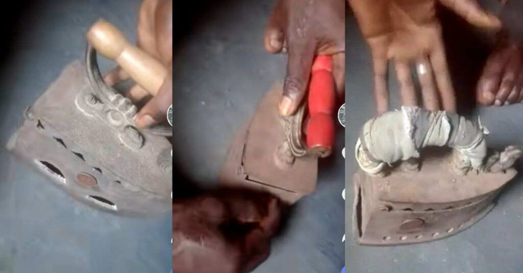 “I will pay anyone N4.6 million” – Nigerian man says as he offers millions to anyone who can sell old pressing iron to him (Video)