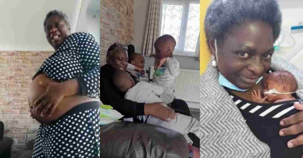 "God Say It's Not Easy"– 54-year-old woman becomes mother of triplets after waiting for 21 years (Video)