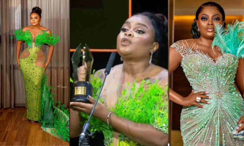 "We did it fans" Actress Bimbo Ademoye says as she breaks Funke Akindele’s 5 years AMVCA records