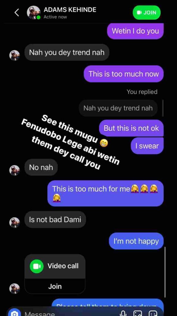 "You Think You Can Disgrace Her Online"– Portable Release Voice Note, Chat And Video Of Lege Miami Beging Him For Money Because Of Queen Dami (Watch)
