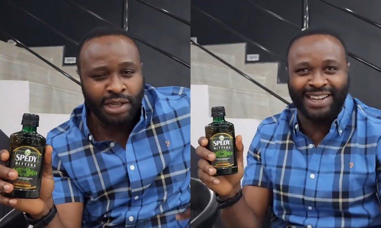 "You Don Taste It Before You Give Us"– Fans Tell Actor Femi Adebayo As He Advertise Another Bitter Drink