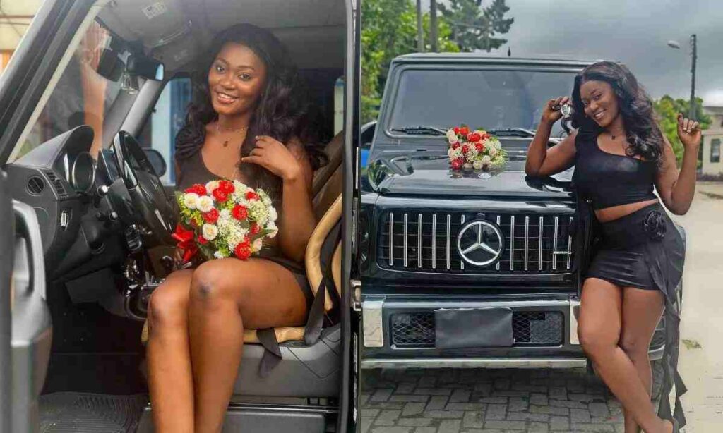 Actor Mimisola Daniels speechless as her new lover surprises her with Latest Geländewagen on a movie set (Video)