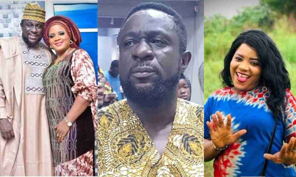 "How do I take care of these children now" Actor Lekan Olatunji cries as he mourns his supportive wife's death