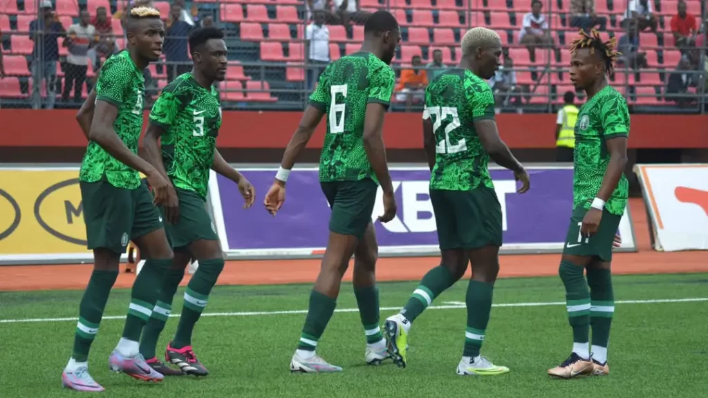 Super Victor Osimhen's Score Hat-trick to inspires Nigeria as the demolition job over Sao Tome in 2023 Afcon qualifier yesterday