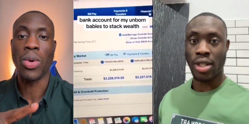 "My kids will be the richest, and will have everything in life” – Man opens bank accounts for unborn babies, saves N2.4bn (Video)