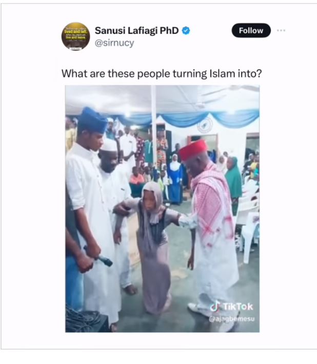 "What are these people turning Islam to?” – Man reacts to video of an Islam cleric performing miracle on a physically-challenged lady (Watch)