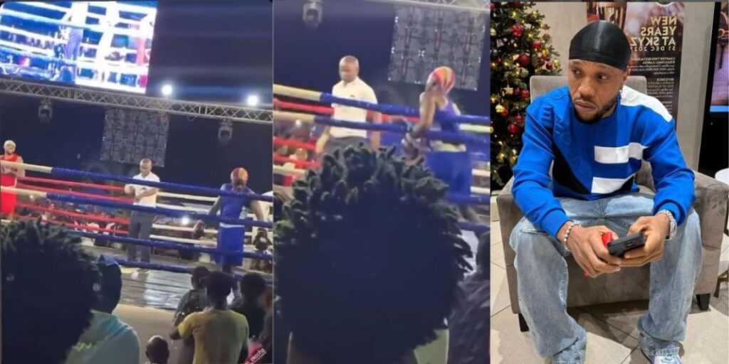 "See wetin one of my punch do this guy"- Charles Okocha insists on rematch as he shares how his punch lands Portable in an unconscious state during round 3 (Video)