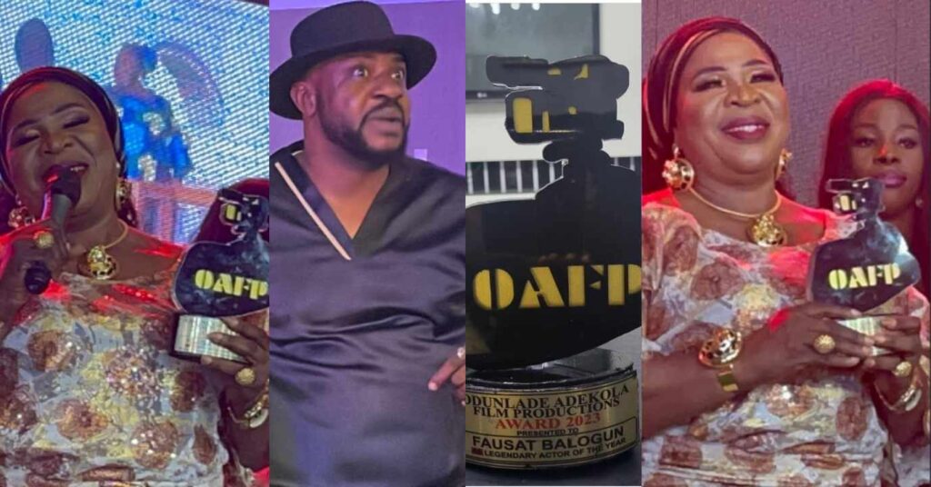 See Moment Madam Saje Received Legendary Award From Odunlade Adekola OAFP Award 2023