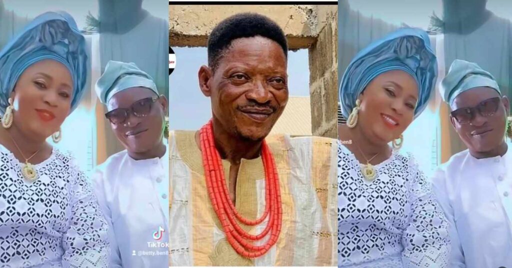 "Iya Ibeji and Baba Ibeji too fine"- Fans reactions as Veteran actor Lalude shares loved-up video with his wife