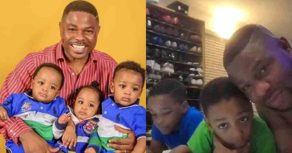 "It's So Emotional"– Trending Video One Of Yinka Ayefele Triplets Ask Him Why He Can't Stand Up In Stir Massive Reaction Online