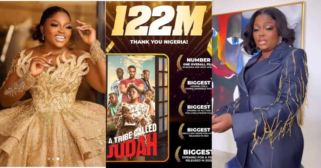 "This one choke"- Funke Akindele’s Break Record As ‘A Tribe Called Judah’ rakes over N122 million in less than 72hrs