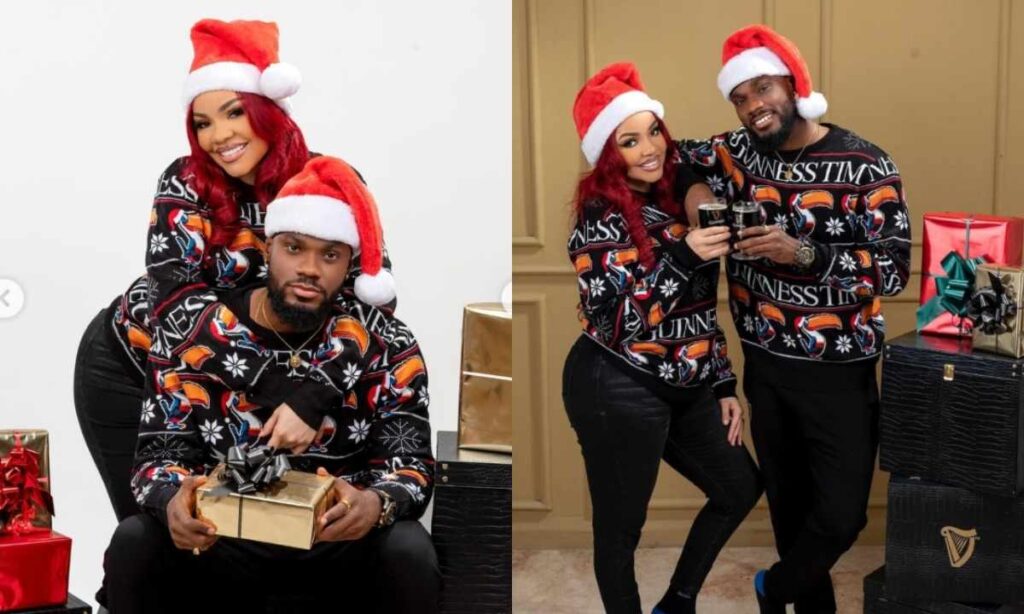 “Me and mine” Nengi and Prince stir reactions with loved up Christmas photos