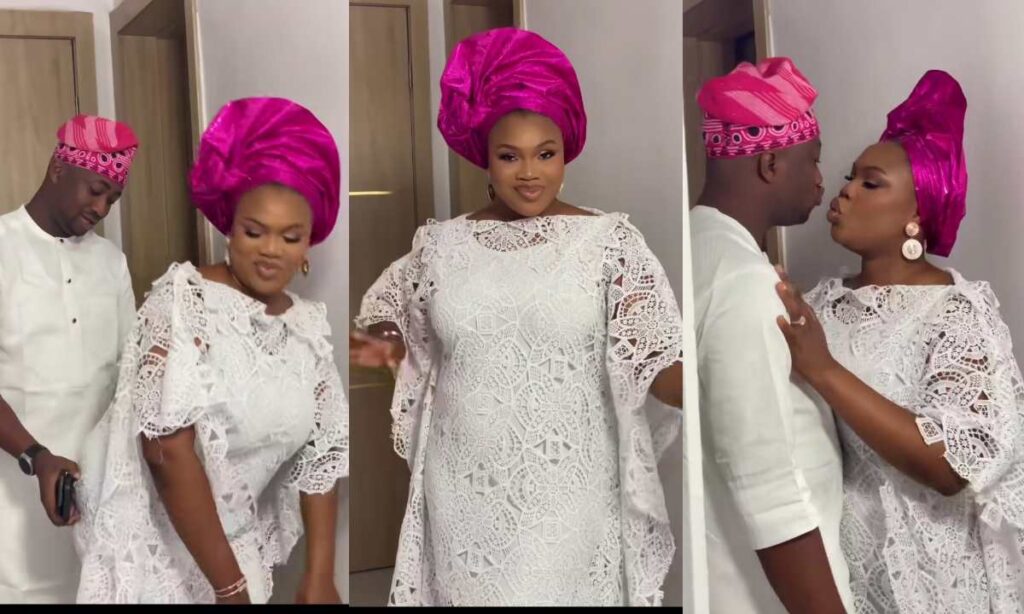 "This time next year, you shall celebrate Xmas with your children"- Fans reaction as Debbie Shokoya share loved-up video her husband