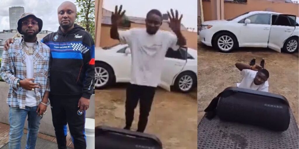 "Hope you never steal from me” – Davido aid Isreal DMW rewards houseboy with N200K for Christmas (Video)