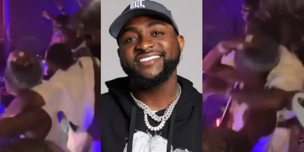 “OBO too like play” – Controversy erupts as Davido rough-handles Wizkid’s neck at ‘Evenintheday’ event