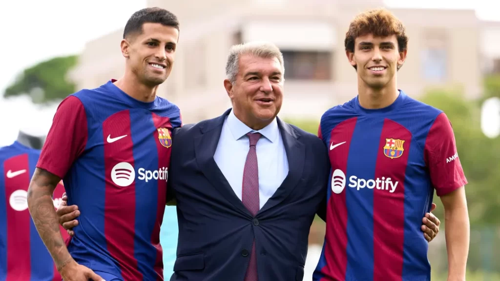 Joan Laporta officially outlines Barcelona's intentions regarding Joao Cancelo and Joao Felix.