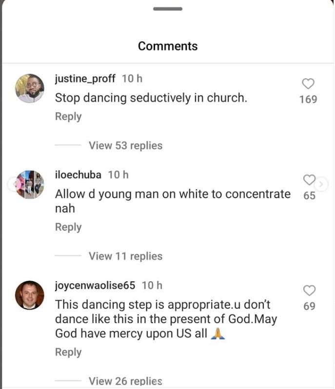 "All this young pastor concentrate na"- Fans drag Destiny Etiko for dancing seductively and causing distraction in a popular church (Video)