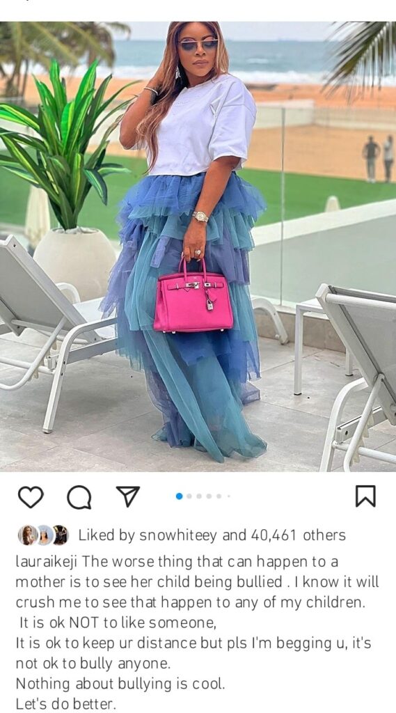 "It’s okay to not like someone but don’t bully them” Laura Ikeji reacts to video of Iyabo Ojo admitting to bullying her