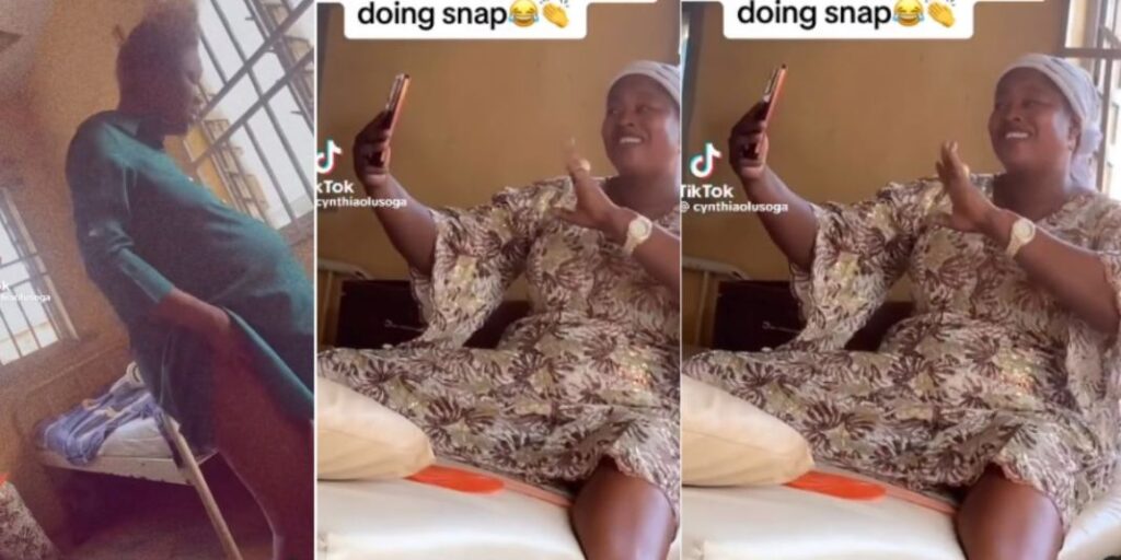 "This woman no even send her daughter"- Video of mom doing snapchat while her pregnant daughter is in labour pain gets many talking online (Watch)