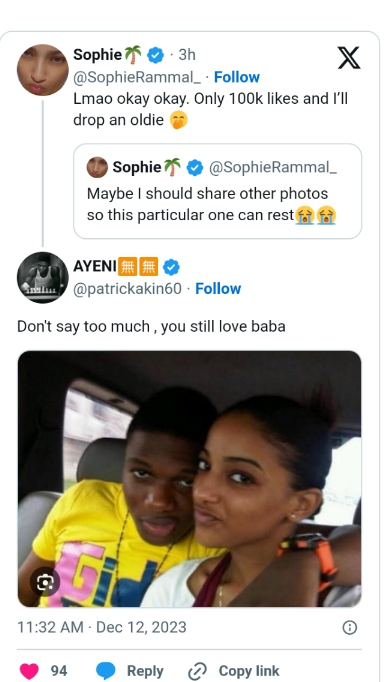 “You still love him” – Netizens react to Wizkid’s ex girlfriend, Sophie Rammal’s comment on old photos with singer