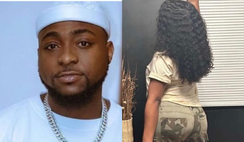 Davido shows off the beautiful backside of his wife chioma