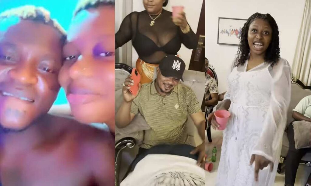 “See As Iyawo Portable The Twerk Give Another Man, Una Wan Kiill Him” —Video of Another Man Rocking Portable 4th Baby Mama Ashabi Simple Stir Massive Reaction online