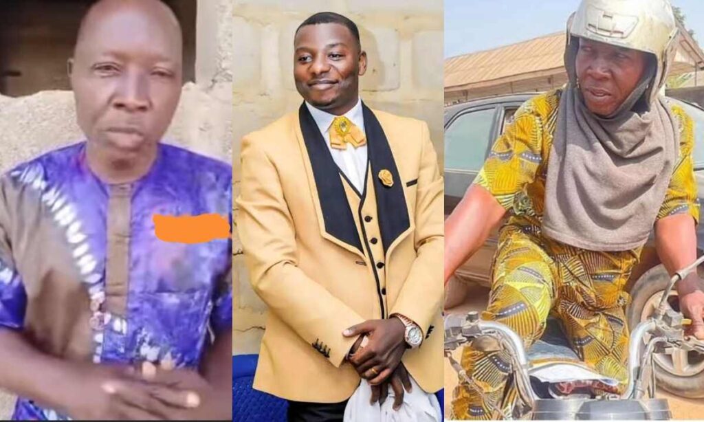 "I cant even feed my family, I really need help"- Veteran actor Tombolo who turned to Okada rider seek financial help from fans and Pastor Agbala Gabriel