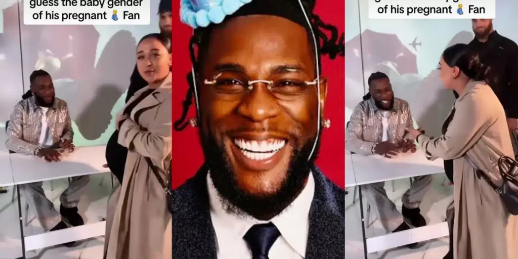 Heartwarming moment as Burna Boy correctly guessed the baby gender of a pregnant female fan