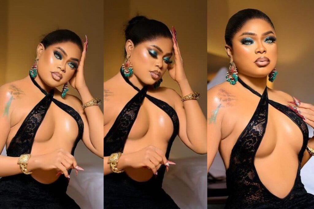 "See as the thing stand like it real"- Bobrisky set the internet on fire as she shares sultry photos, flaunts his new booobs