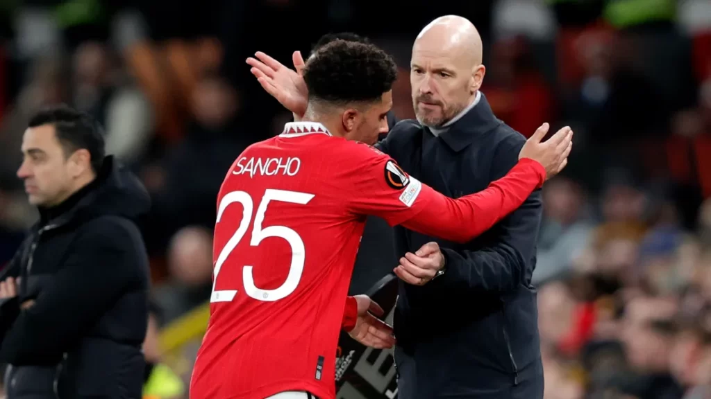 Erik ten Hag conveys a message to Jadon Sancho following his departure from Manchester United.