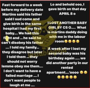 Actor Martins Ogbebor’s Wife Cries Out For Help After Losing 2 Babies Over Alleged Domestic ViolenceAnd N5million Debt