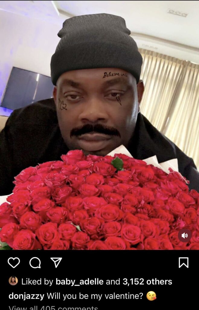 “Who will be my Valentine” Don Jazzy asks single ladies in new post