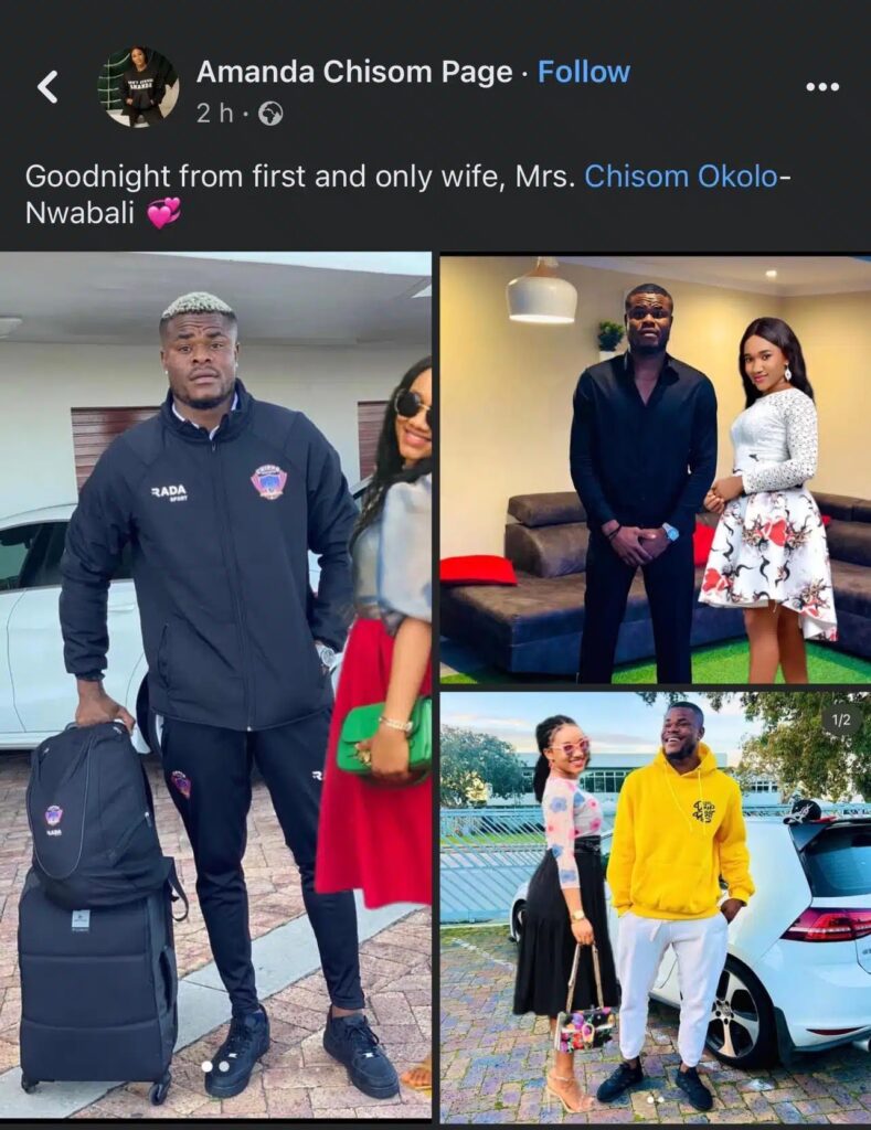 “Nigerian babes are not playing” – Reactions as Lady photoshops herself into Stanley Nwabali’s pictures